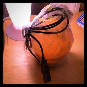 Orange salt lamp